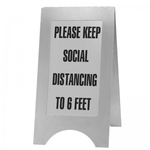 Stainless Steel Social Distancing Sign